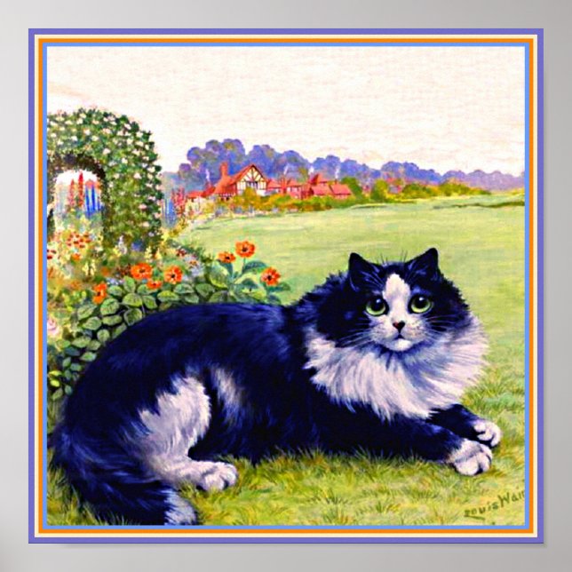 Poster Beautiful Cat, named Peter, Louis Wain famous Pet (Frente)