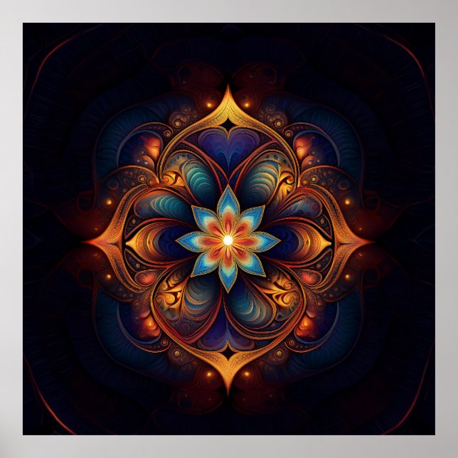 Poster Beautiful Fractal Lily (Frente)