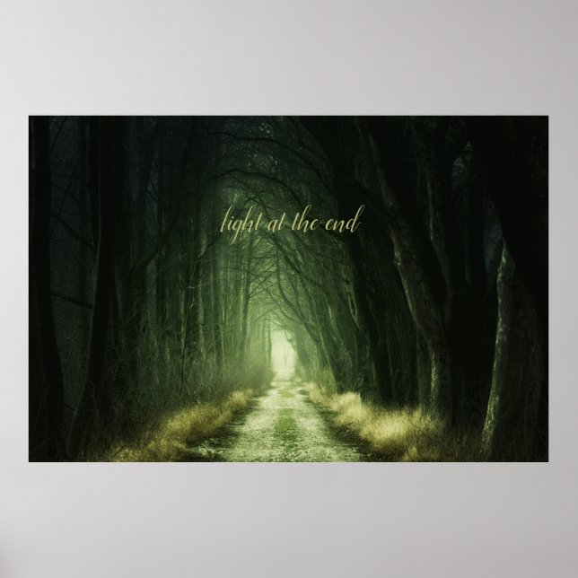 Poster Beautiful Green Dark Forest  (Frente)