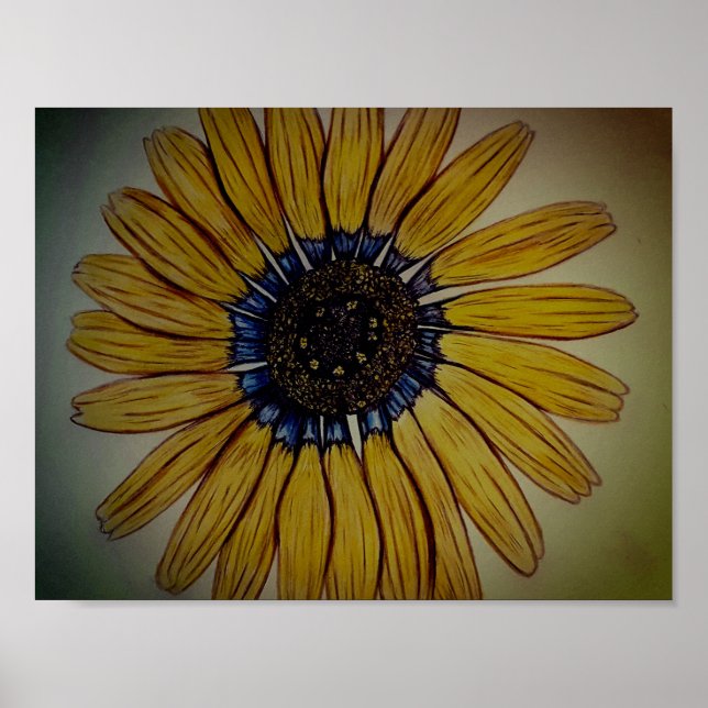 Poster Beautiful Hand Sketched Flower (Frente)