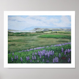 Poster Beautiful Icelandic landscape by Pola.B.Alex Art