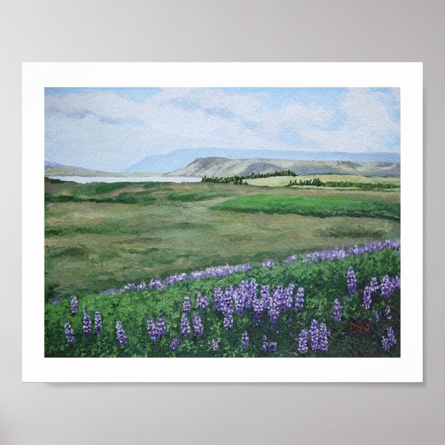 Poster Beautiful Icelandic landscape by Pola.B.Alex Art (Frente)