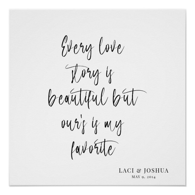 Pôster Beautiful Personalized Wedding Tapestry Backdrop  (Frente)