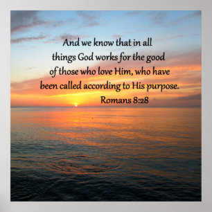 POSTER BEAUTIFUL ROMANS 8:28 SUNRISE PHOTO