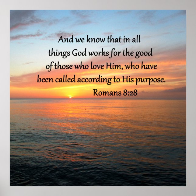 POSTER BEAUTIFUL ROMANS 8:28 SUNRISE PHOTO (Frente)