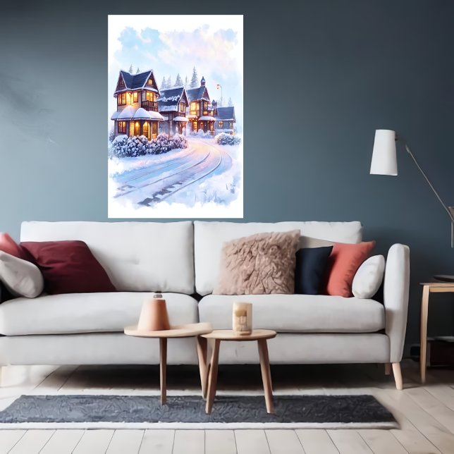 Poster Beautiful unique home | AI Art (Criador carregado)
