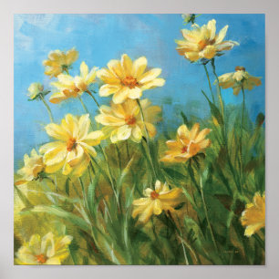 Pôster Beautiful Yellow Daisies
