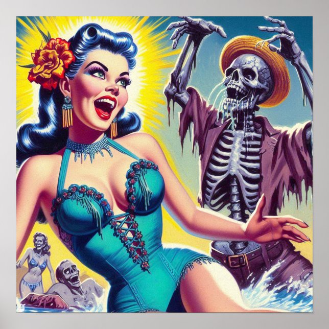 Poster Beauty Horror Girl (Frente)