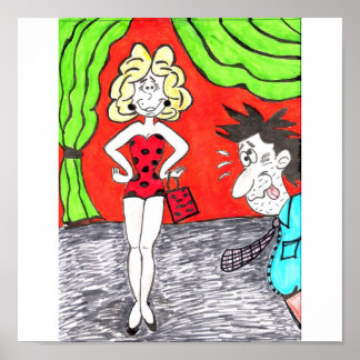 Pôster Beauty Pageant Humor Cartoon Print