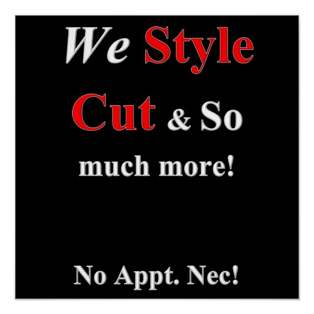 Pôster Beauty Salon, salão de unhas, posters de barbearia (Frente)