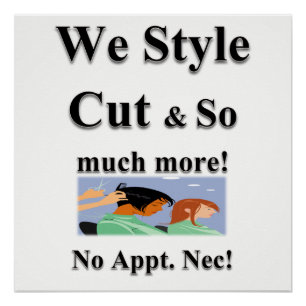 Pôster Beauty Salon, salão de unhas, posters de barbearia