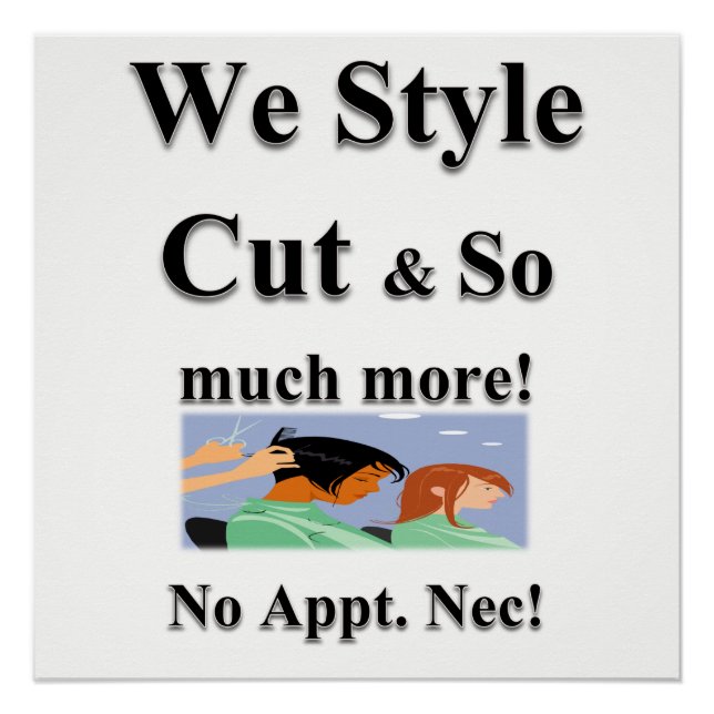 Pôster Beauty Salon, salão de unhas, posters de barbearia (Frente)