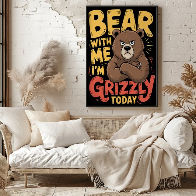 Poster Beba comigo, estou Grizzly hoje (Criador carregado)