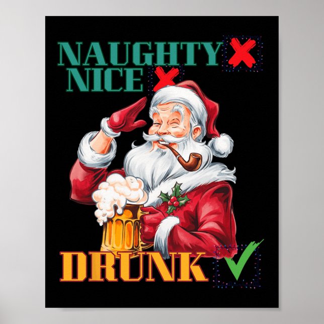 Poster Bebado Naughty Nice (Frente)