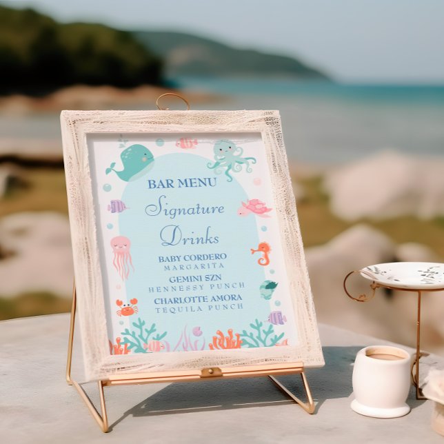Poster Bebê à Vista: Drinks com Sabor de Vida Marinha Chá (Criador carregado)