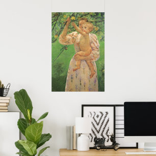 Pôster Bebê Alcançando uma Maçã de Mary Cassatt
