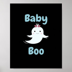 Poster Bebê Boo Cute Halloween Crianças Ou Casais Present