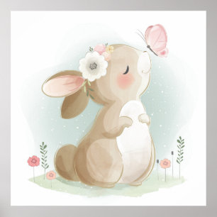 Poster Bebê coelho