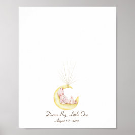 Poster Bebê Coelho no Guestbook da Lua