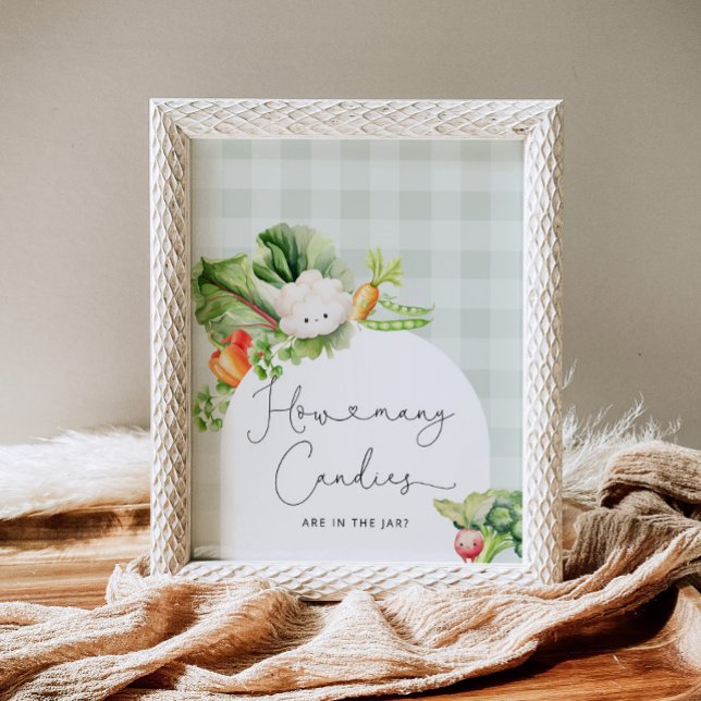 Poster Bebê crescido localmente quantos doces (Criador carregado)