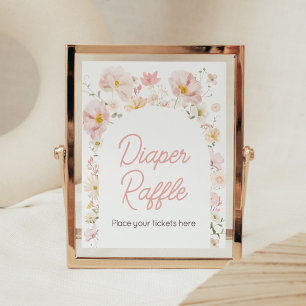 Poster Bebê de Arch de Flor Selvagem em Fralda de Sangue 