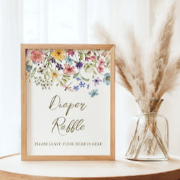 Poster Bebê De Flor Selvagem Em Fralda De Sangue Raffle