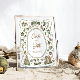 Poster Bebê de inverno É Frio Fora de Cartões e Presentes