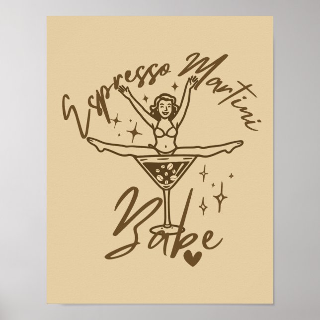 Poster Bebê do Espresso Martini (Frente)