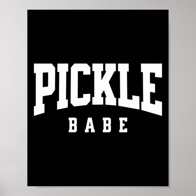 Poster Bebê do pickleball para menina jogadora de pickle  (Frente)