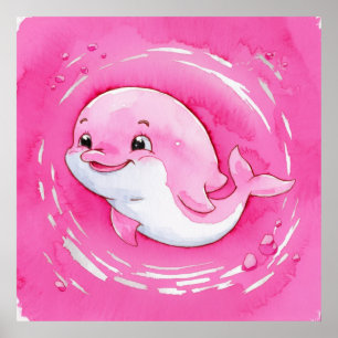 Poster Bebê Dolphin