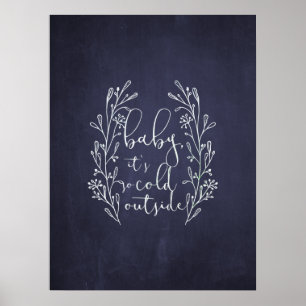 Poster Bebê é quadro exterior frio dos azuis marinhos
