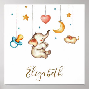 Poster Bebê elefante fofo