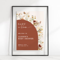 Bebê Em Blogue Wildflower Terracotta Chá Bem-vindo