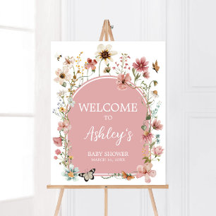 Poster Bebê em Bloom Wildflower Welcome