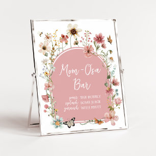 Poster Bebê em Bloomodflora Mãe Bar Osa