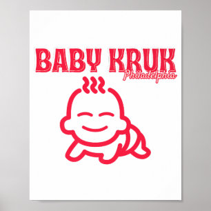 Poster Bebê Engraçado Kruk Philadelphia Premium 