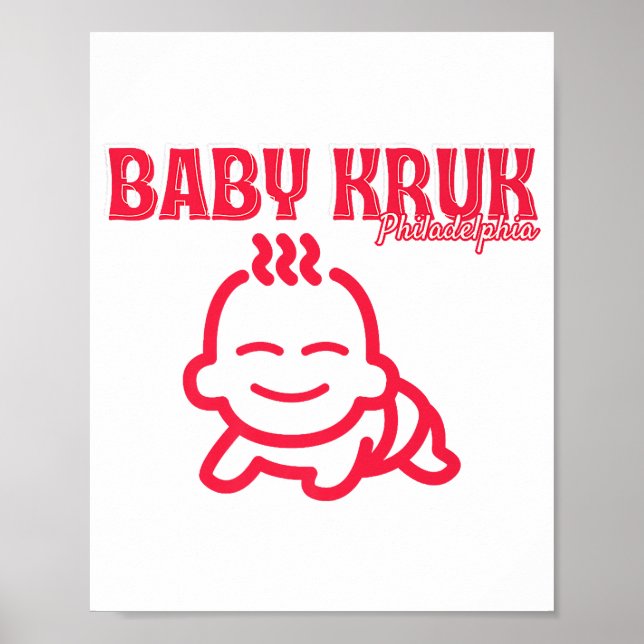 Poster Bebê Engraçado Kruk Philadelphia Premium  (Frente)