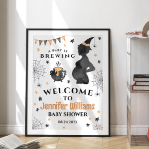 Poster Bebê está a caminho, sinal de boas-vindas para chá