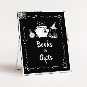 Poster Bebê está Brewando Sinal de Livros e Presentes de