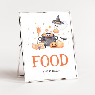 Poster Bebê está criando Comida de Dia das Bruxas de Lara