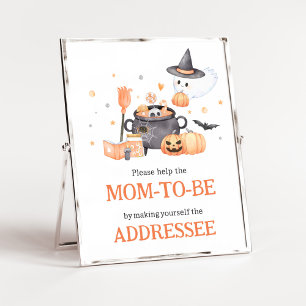 Poster Bebê está criando estação de envelope laranja