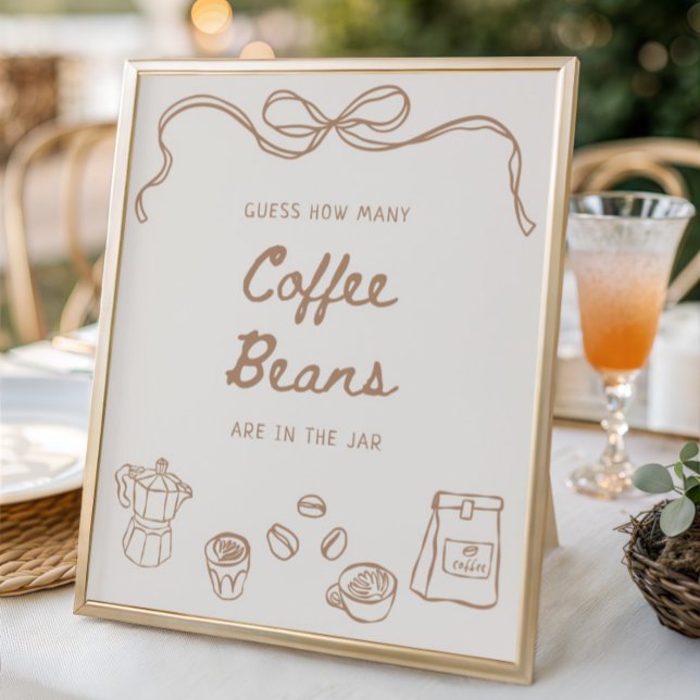 Poster Bebê está criando mão desenhada adivinha quantos (Criador carregado)