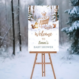 Poster Bebê, Está Frio Lá Fora Inverno Floresta