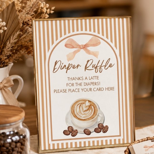 Poster Bebê Está Preparando Café Chuveiro de Bebê Babador (Criador carregado)