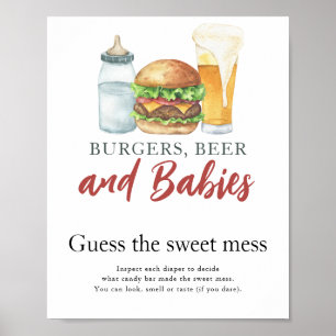 Poster Bebê está preparando cerveja Adivinhe a bagunça do