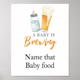 Poster Bebê está preparando cerveja Nome essa comida