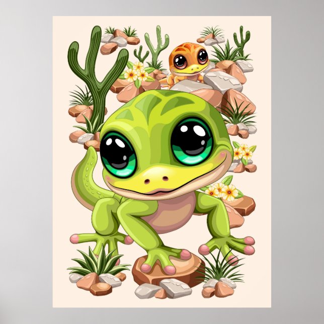 Poster Bebê Geckos Personagens de desenho animados (Frente)