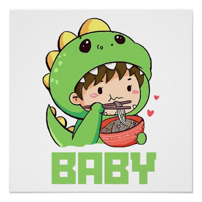 Pôster bebê godzilla (Frente)