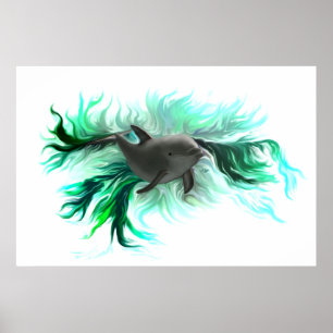 Poster Bebê Golfinho