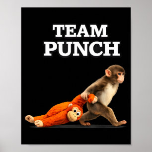 Poster Bebê macaco soco meme equipe soco 2026